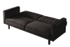 Qinven Adjustable Sofa in Dark Brown Velvet Finish by Acme - 00086 - Image 3 of 0