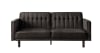 Qinven Adjustable Sofa in Dark Brown Velvet Finish by Acme - 00086 - Image 4 of 0