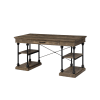 Synal Executive Home Office Desk in Rustic Oak & Black Finish by Acme - 00135 - Image 3 of 0
