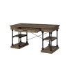 Synal Executive Home Office Desk in Rustic Oak & Black Finish by Acme - 00135 - Image 5 of 0