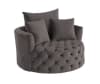 Zunyas Accent Chair in Gray Velvet Finish by Acme - 00292 - Image 3 of 0