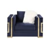 Virrux Chair in Blue Velvet & Gold Finish by Acme - 00295 - Image 1 of 0