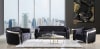 Pyroden 2 Piece Sofa Set in Black Velvet & Chrome Finish by Acme - 00296-S - Image 2 of 0