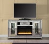 Noralie 59 Inch TV Console w/Fireplace & LED in Mirrored & Faux Diamonds Finish by Acme - 00316 - Image 2 of 0