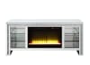 Noralie 59 Inch TV Console w/Fireplace & LED in Mirrored & Faux Diamonds Finish by Acme - 00317 - Image 3 of 0