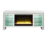 Noralie 59 Inch TV Console w/Fireplace & LED in Mirrored & Faux Diamonds Finish by Acme - 00317 - Image 5 of 0