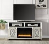 Noralie 59 Inch TV Console w/Fireplace in Mirrored & Faux Diamonds Finish by Acme - 00318 - Image 2 of 0