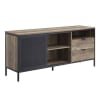 Nantan 63 Inch TV Console in Rustic Oak & Black Finish by Acme - 00405 - Image 4 of 0