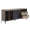 Nantan 63 Inch TV Console in Rustic Oak & Black Finish by Acme - 00405 - Image 5 of 0