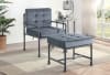 Brantley Chair in Gray Velvet & Sandy Gray Finish by Acme - 00429 - Image 2 of 0