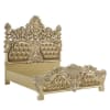 Seville Bed in Tan PU & Gold Finish by Acme - 00451EK - Image 3 of 0