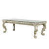 Vatican 7 Piece Dining Room Set in PU Leather, Light Gold & Champagne Silver Finish by Acme - 00467 - Image 3 of 0