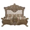 Constantine Bed in PU Leather, Light Gold, Brown & Gold Finish by Acme - 00471EK - Image 1 of 0