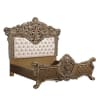Constantine Bed in PU Leather, Light Gold, Brown & Gold Finish by Acme - 00471EK - Image 3 of 0