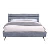Doris Bed in Gray Top Grain Leather Finish by Acme - 00563Q - Image 2 of 0