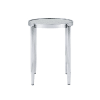 Abbe 3 Piece Occasional Table Set in Glass & Chrome Finish by Acme - 00572-S - Image 5 of 0