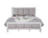 Katia Bed in Gray Linen & White Finish by Acme - 00660Q - Image 2 of 0