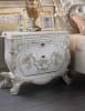 Vanaheim Bed in Beige PU & Antique White Finish by Acme - 00671EK - Image 3 of 0