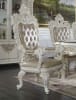 Vanaheim 7 Piece Dining Room Set in Beige PU & Antique White Finish by Acme - 00678 - Image 3 of 0