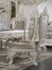 Vanaheim 7 Piece Dining Room Set in Beige PU & Antique White Finish by Acme - 00678 - Image 4 of 0