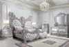 Valkyrie 6 Piece Bedroom Set in PU Leather, Light Gold & Gray Finish by Acme - 00683 - Image 1 of 0