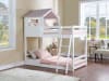 Solenne Twin/Twin Bunk Bed in White & Pink Finish by Acme - 00705 - Image 1 of 0