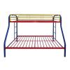 Tritan Twin/Full Bunk Bed in Rainbow Finish by Acme - 02053RNB - Image 3 of 0