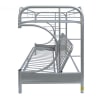 Eclipse Twin XL/Queen Futon Bunk Bed in Silver Finish by Acme - 02093SI - Image 4 of 0