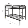 Thomas Twin/Twin Bunk Bed in Black Finish by Acme - 02188BK - Image 5 of 0