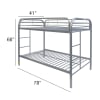 Thomas Twin/Twin Bunk Bed in Silver Finish by Acme - 02188SI - Image 5 of 0
