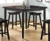 Gaucho 5 Piece Counter Height Dining Set in Black Finish by Acme - 07288 - Image 2 of 0