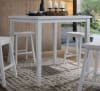 Gaucho 5 Piece Counter Height Dining Set in White Finish by Acme - 07289 - Image 2 of 0