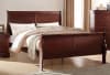 Louis Philippe Sleigh Bed in Cherry Finish by Acme - 23750Q - Image 1 of 0