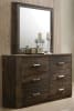 Elettra Bed in Rustic Walnut Finish by Acme - 24850Q - Image 4 of 0