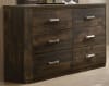 Elettra Bed in Rustic Walnut Finish by Acme - 24850Q - Image 5 of 0