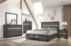 Naima 6 Piece Bedroom Set w/ Storage in Gray Finish by Acme - 25970 - Image 1 of 0