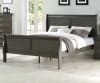 Louis Philippe Sleigh Bed in Dark Gray Finish by Acme - 26790Q - Image 1 of 0