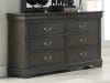 Louis Philippe Sleigh Bed in Dark Gray Finish by Acme - 26790Q - Image 5 of 0