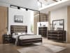 Tablita 6 Piece Bedroom Set in Fabric & Dark Merlot Finish by Acme - 27460 - Image 1 of 0