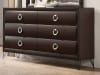 Tablita 6 Piece Bedroom Set in Fabric & Dark Merlot Finish by Acme - 27460 - Image 5 of 0