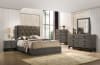 Avantika 6 Piece Bedroom Set in Fabric & Rustic Gray Oak Finish by Acme - 27680 - Image 1 of 0