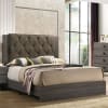 Avantika 6 Piece Bedroom Set in Fabric & Rustic Gray Oak Finish by Acme - 27680 - Image 2 of 0