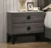 Avantika 6 Piece Bedroom Set in Fabric & Rustic Gray Oak Finish by Acme - 27680 - Image 3 of 0