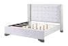 Artesia Bed in Tan Fabric & Salvaged Natural Finish by Acme - 27700Q - Image 2 of 0