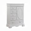 Edalene 6 Piece Transitional Twin Bedroom Set in Pearl Synthetic Leather and Pearl White Finish by Acme - 30505 - Image 3 of 0
