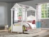 Rapunzel Twin Bed in White Finish by Acme - 37350T - Image 1 of 0