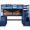 Jason II Twin Loft Bed in Navy Blue Finish by Acme - 37455 - Image 2 of 0