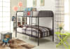 Bristol Twin/Twin Bunk Bed in Gunmetal Finish by Acme - 37535 - Image 1 of 0