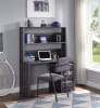 Cargo 2 Piece Computer Desk and Hutch in Gunmetal Finish by Acme - 37897 - Image 1 of 0