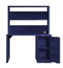 Cargo 2 Piece Computer Desk and Hutch in Blue Finish by Acme - 37907 - Image 3 of 0